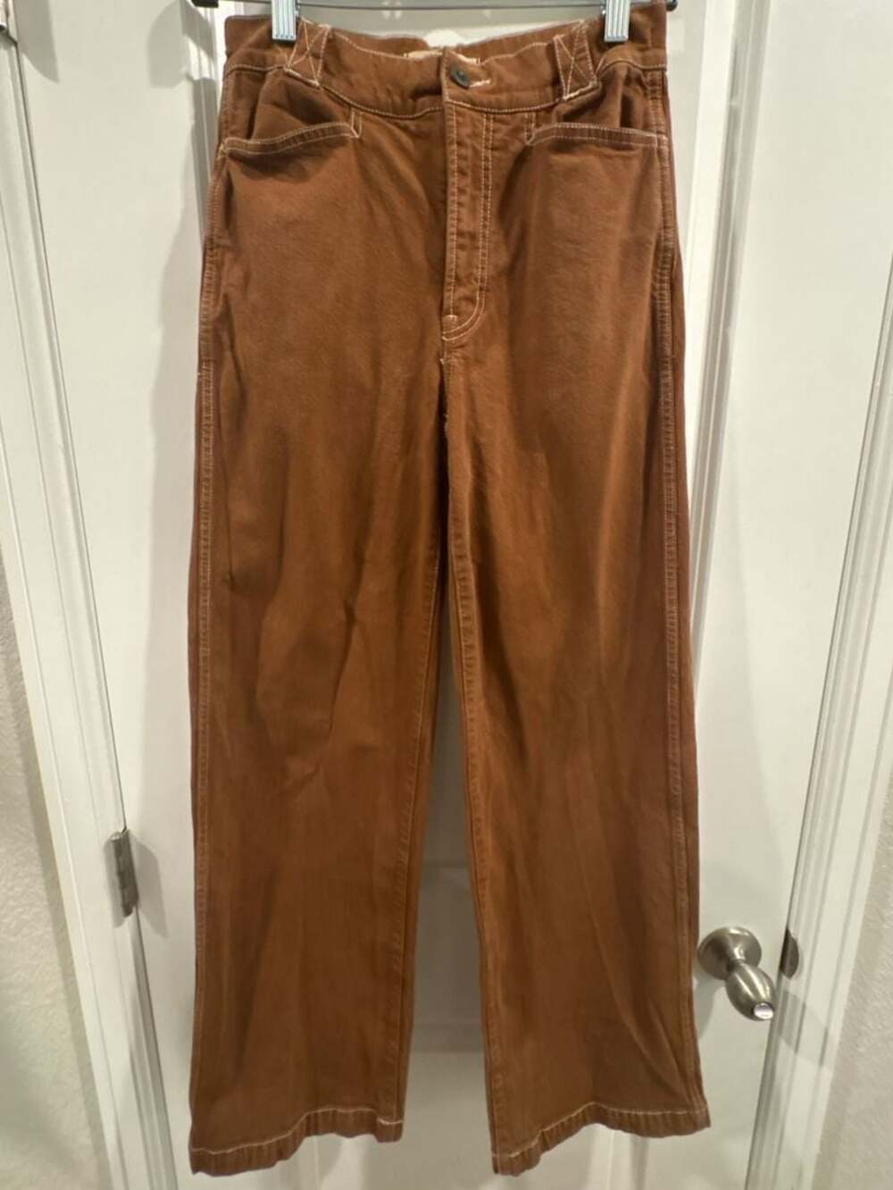 Madewell Emmett Wide-Leg Pants in Garment-Dyed Edition